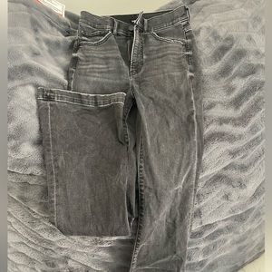 High Rise, Bootcut Flare Black Skinny Jeans